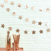 Girlander Metallic Star rose gold, 3,6 m