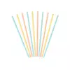 Papirsugerør pastellmix, 10 stk.