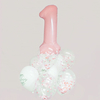 Ballongbukett 1 år - rosa