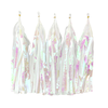 Tassel av folie iridescent, 5 stk.