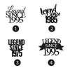 Kaketopp Legend m/ årstall - design valg