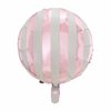 Folieballonger med lys rosa striper