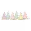 Partyhatter Stars pastell, 6 stk.
