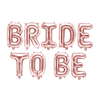 Folieballongsett Bride to Be, rosegull