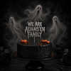 Kaketopp til Halloween We are Adams'en family