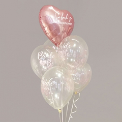 Heliumbukett Bride to Be med personalisering