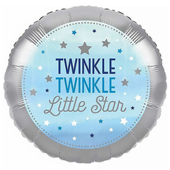 Folieballong Twinkle Little Star Blue