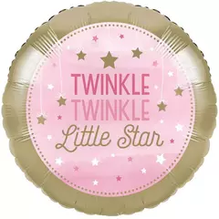 Folieballong Twinkle Little Star Pink