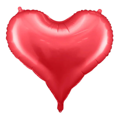 Stor hjerteballong Jelly Red