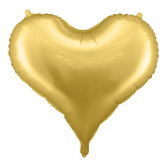 Stor hjerteballong Jelly Gold