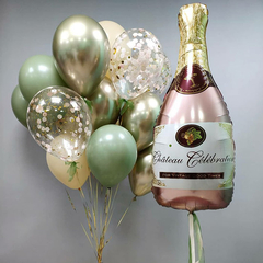 Heliumbukett Champagne & Confetti