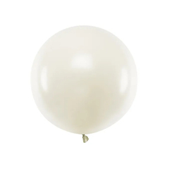 Stor ballong kremhvit 60 cm