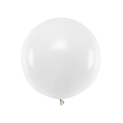 Stor ballong hvit 60 cm