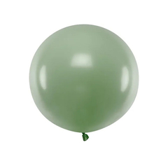 Stor ballong oliven grønn, 60 cm