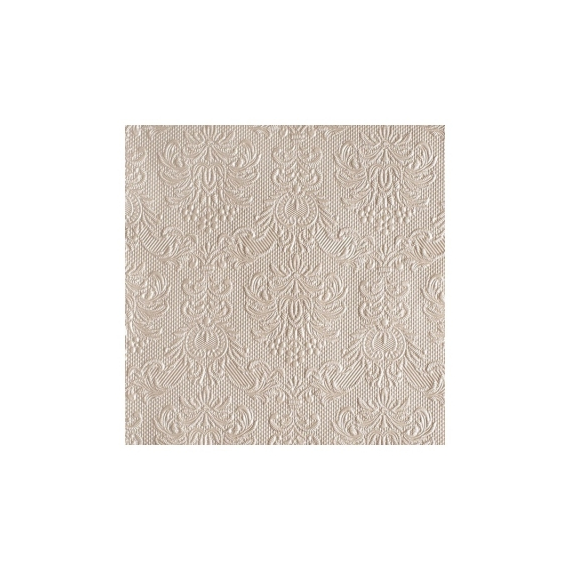 Servietter Elegance Pearl Taupe, 15 stk.