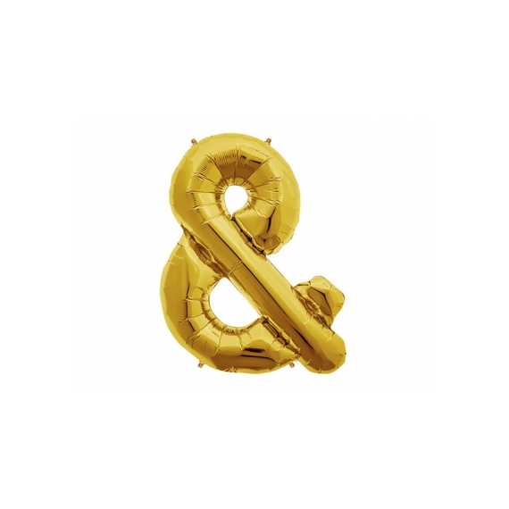 Stor ballong & (ampersand) gull, 90 cm