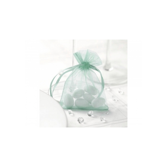 Organzaposer pale tiffany, 10 stk.