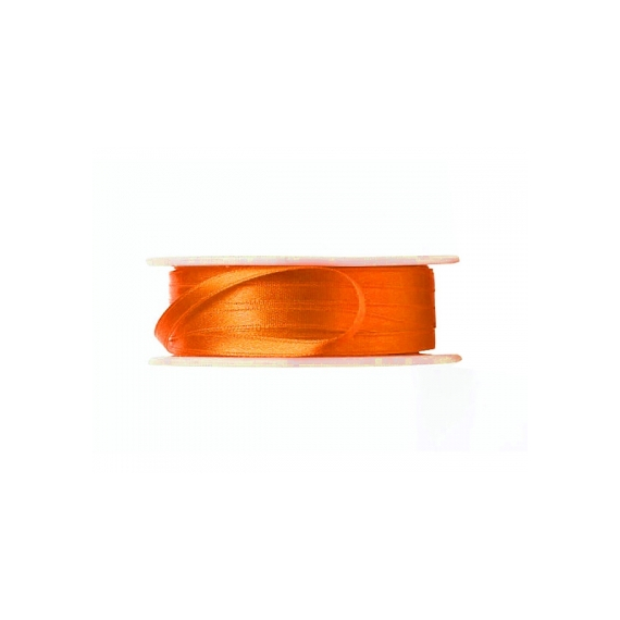 Silkebånd oransje br. 1,5 cm (10 m)