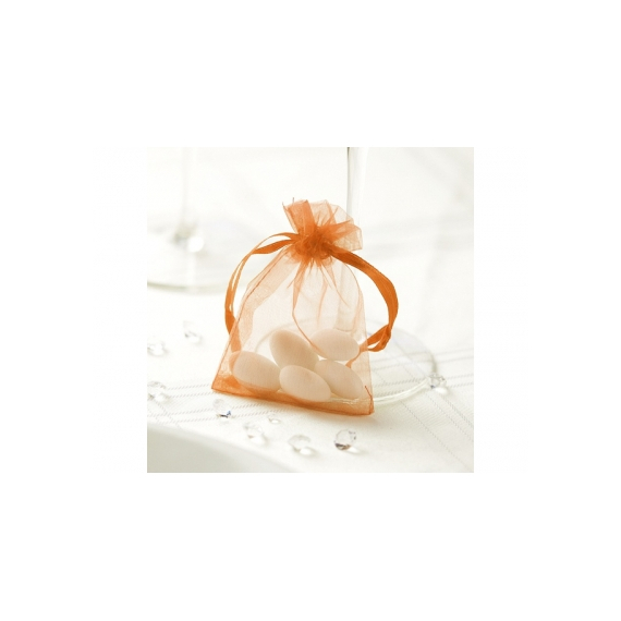 Organzaposer oransje, 10 stk.