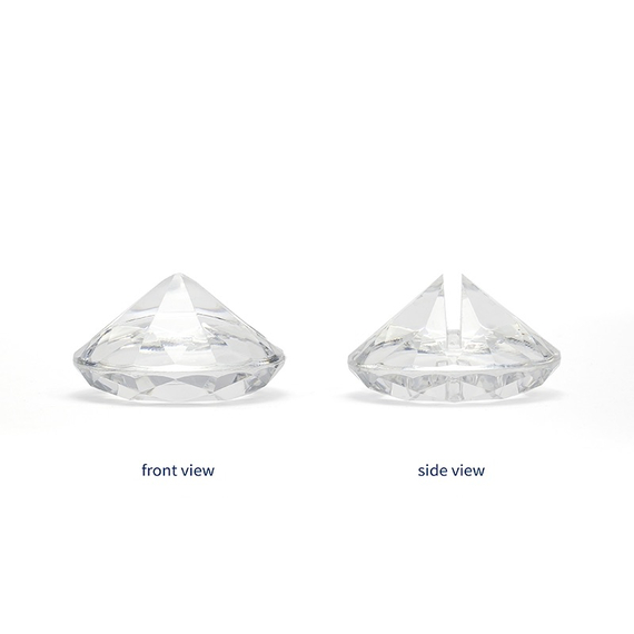 Bordkortholder Diamond klar, 10 stk.