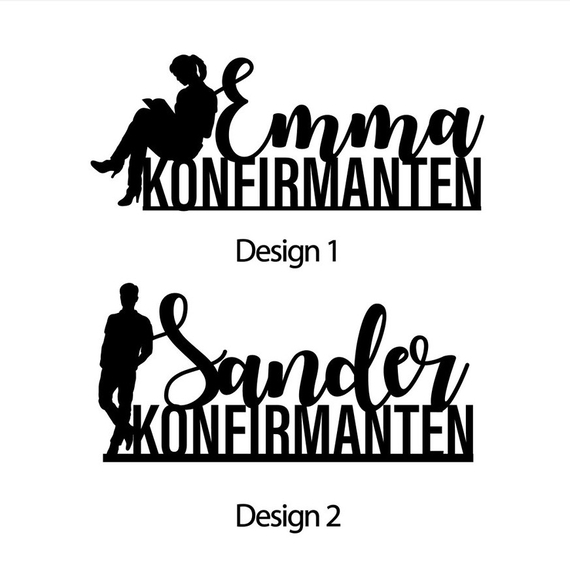 Personalisert kaketopp Konfirmanten