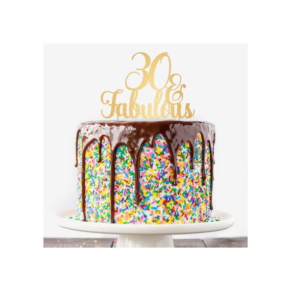 Kaketopp "Fabulous" med personalisering