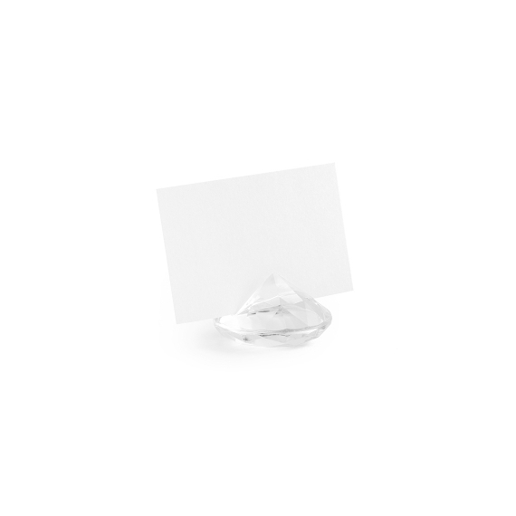 Bordkortholder Diamond klar, 10 stk.
