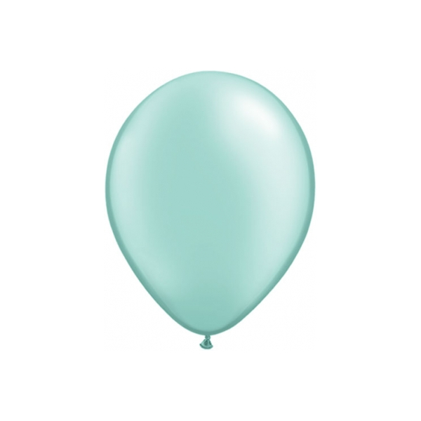 Mellomstore ballonger Pearl Mint Green 41 cm, 3 stk.