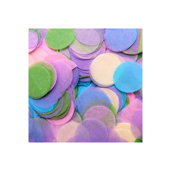 Konfetti av silkepapir fargemix