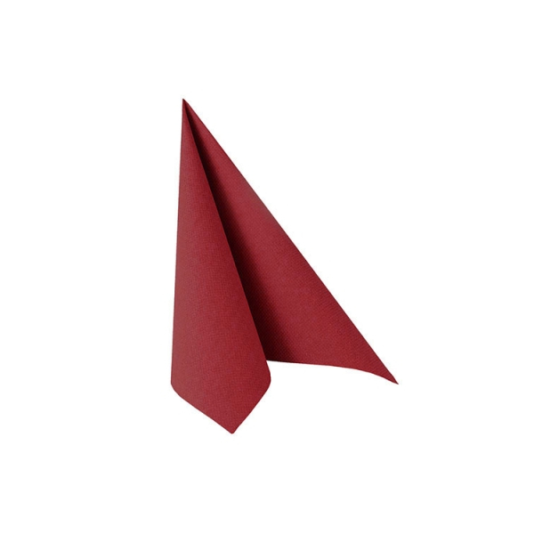 Middagsservietter Premium vinrød, 10 stk.