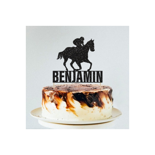 Personalisert kaketopp Rytter (Horse Rider)