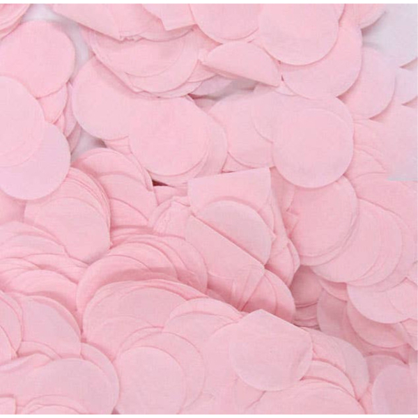 Konfetti av silkepapir baby rosa