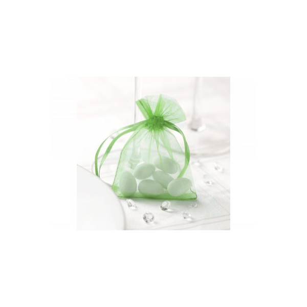 Organzaposer grønn, 10 stk.