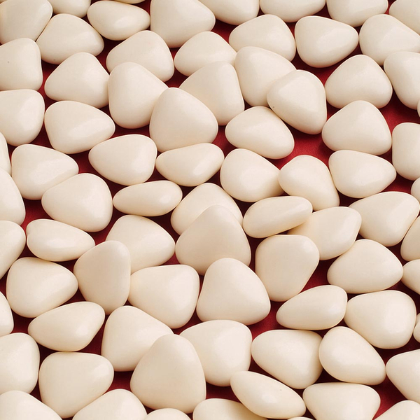 Sjokolade Hjertedrops kremhvit, 100 g