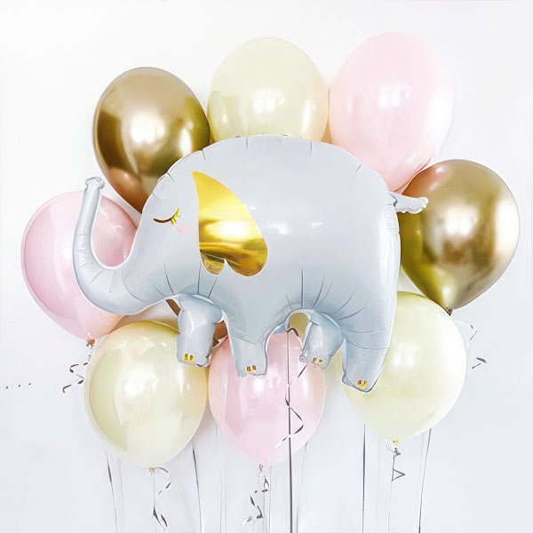 Ballongbukett Elefant baby