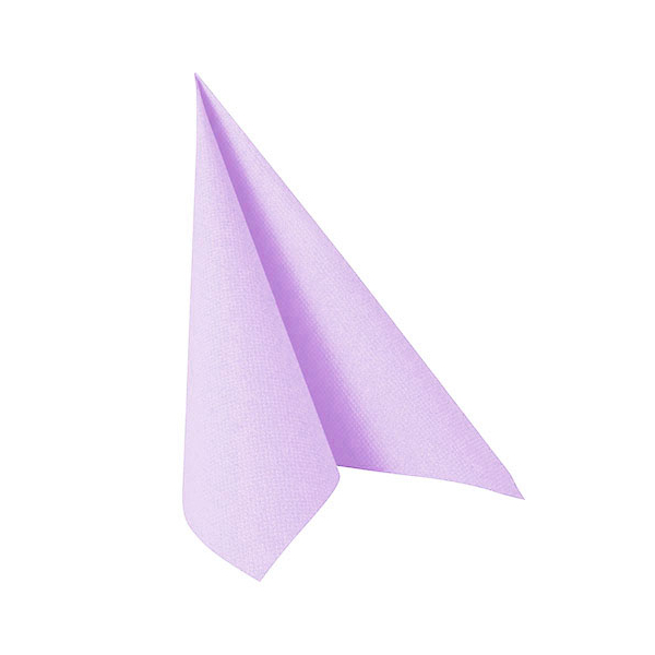 Middagsservietter Premium lys lilla, 10 stk.