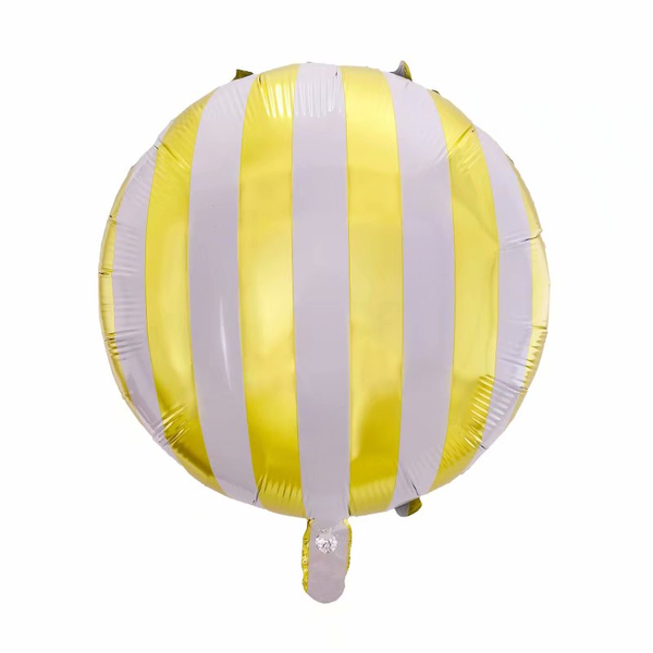 Folieballonger med gull striper