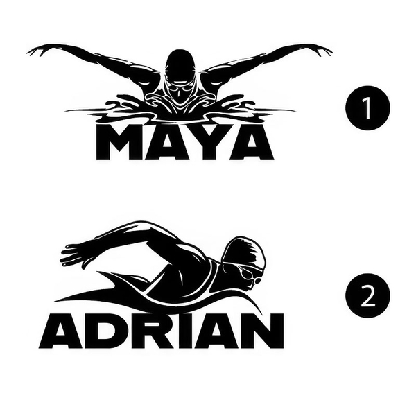 Kaketopp av akryl Svømmer - designvalg