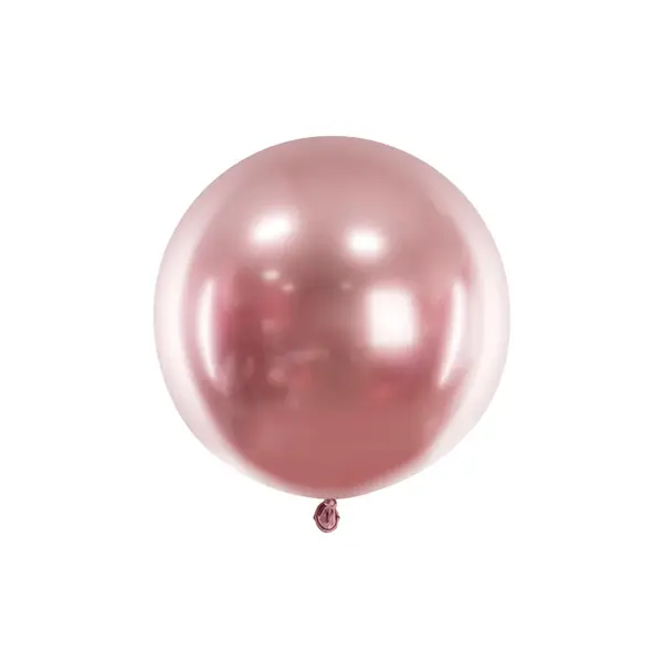 Stor ballong Rose Gold Chrome, 60 cm