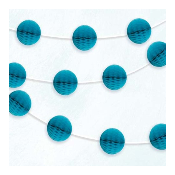 Girlander av honeycombs turkis, 2.15 m