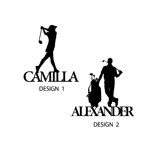 Kaketopp Golfspiller (Golfer) m/ personalisering