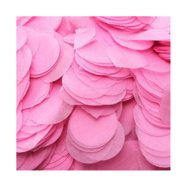 Konfetti av silkepapir rosa