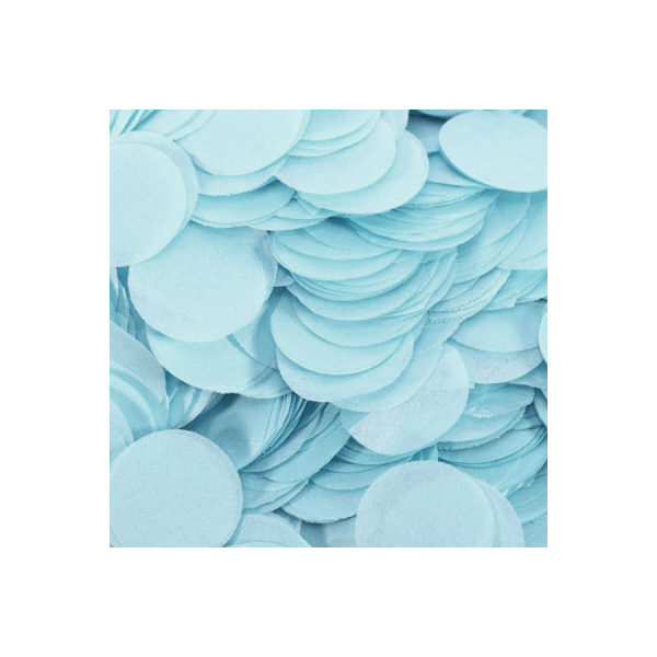 Konfetti av silkepapir baby blå - RESTSALG
