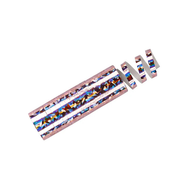 Serpentiner holografisk lys rosa
