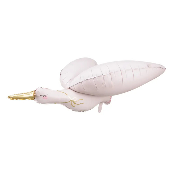 Folieballong Stork rosa