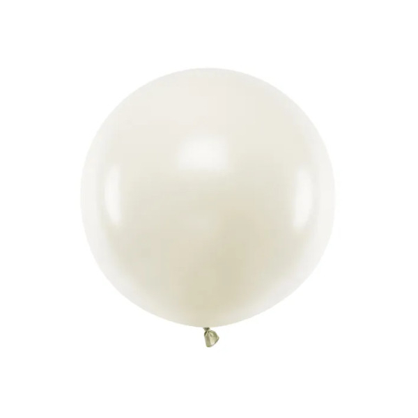 Stor ballong kremhvit 60 cm