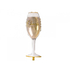 Folieballong Champagneglass
