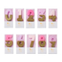 Kakelys tall rosa / gull glitter - RESTSALG